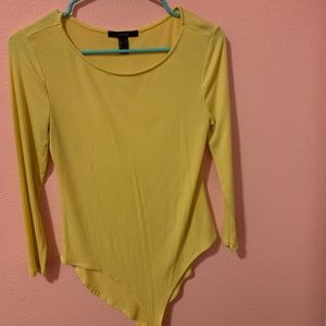 Yellow body suit